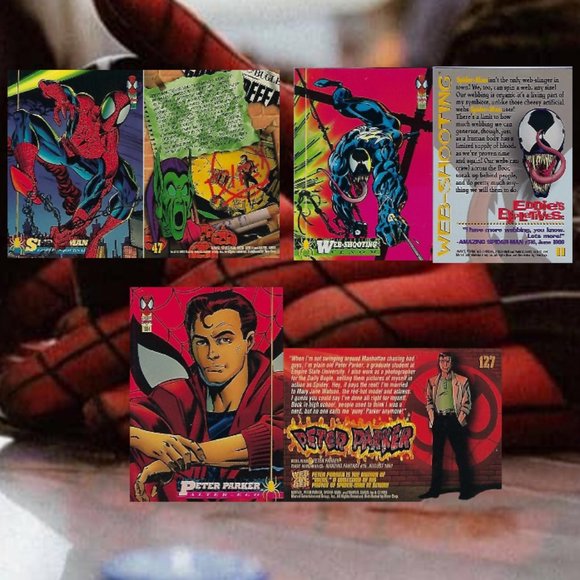 1994 Marvel Cards - Amazing Spiderman - Web-Shooting Venom - Goblin's Journal - Picture 1 of 8